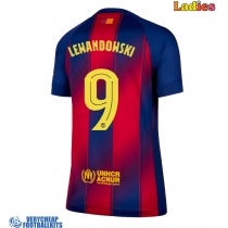 Barcelona Robert Lewandowski #9 Replica Home Shirt Ladies 2025-26 Short Sleeve